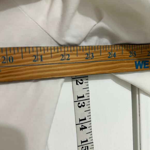 Lafayette 148 New York white ruffle open front topper fit Size 16 - Picture 7 of 7